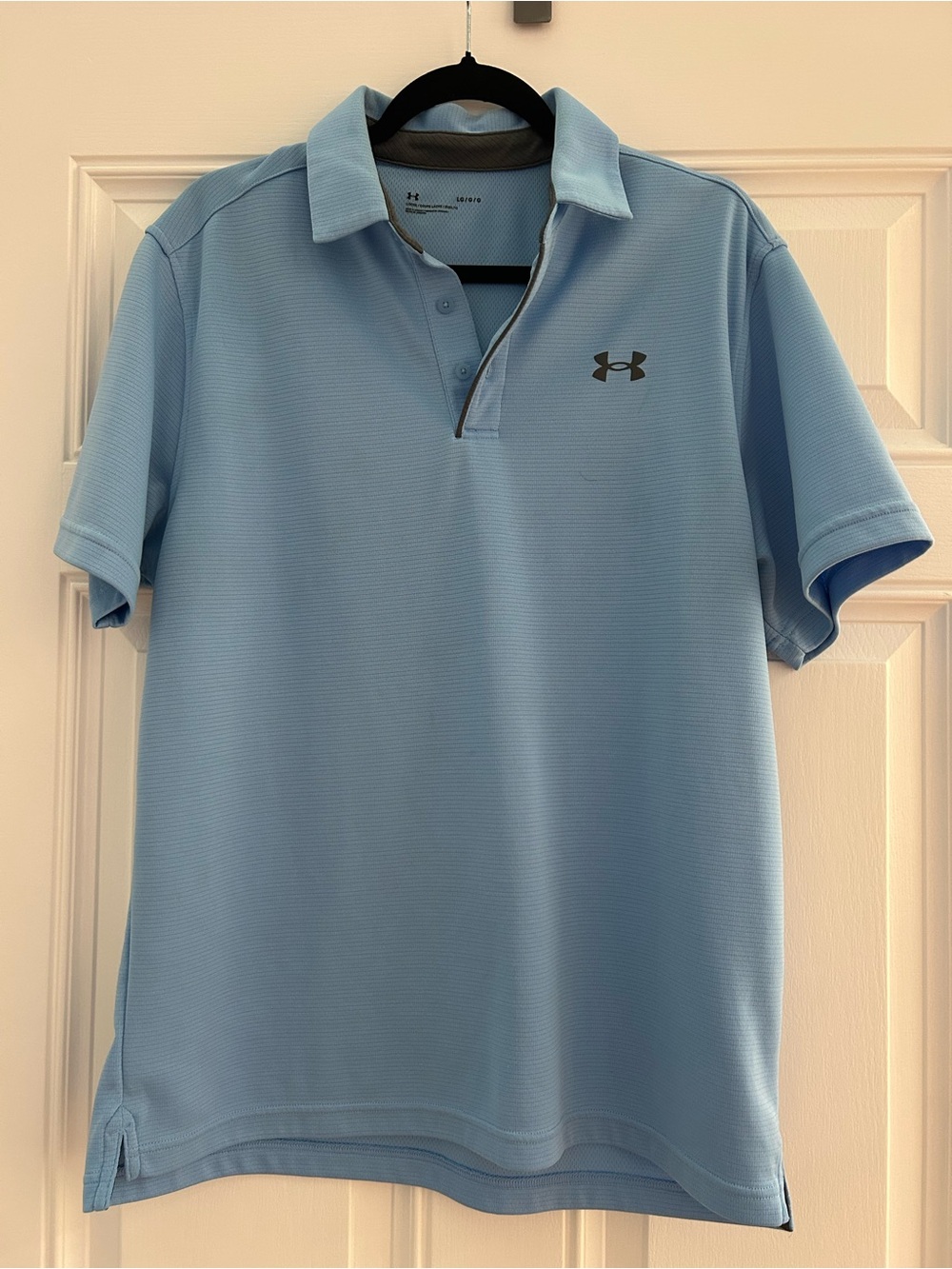 Under Armour Light Blue Men’s Polo - Short Sleeve Performance